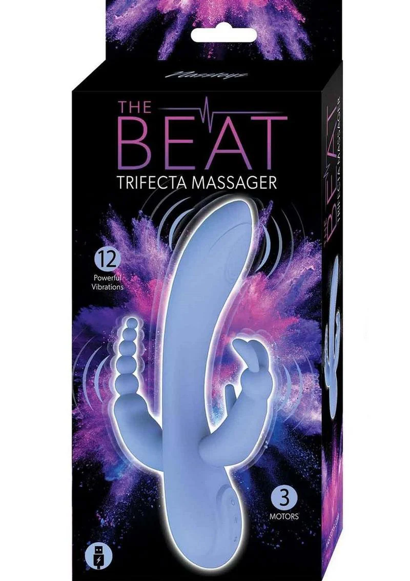 Nasstoys The Beat Trifecta Rechargeable Massager Vibrations - Image 7