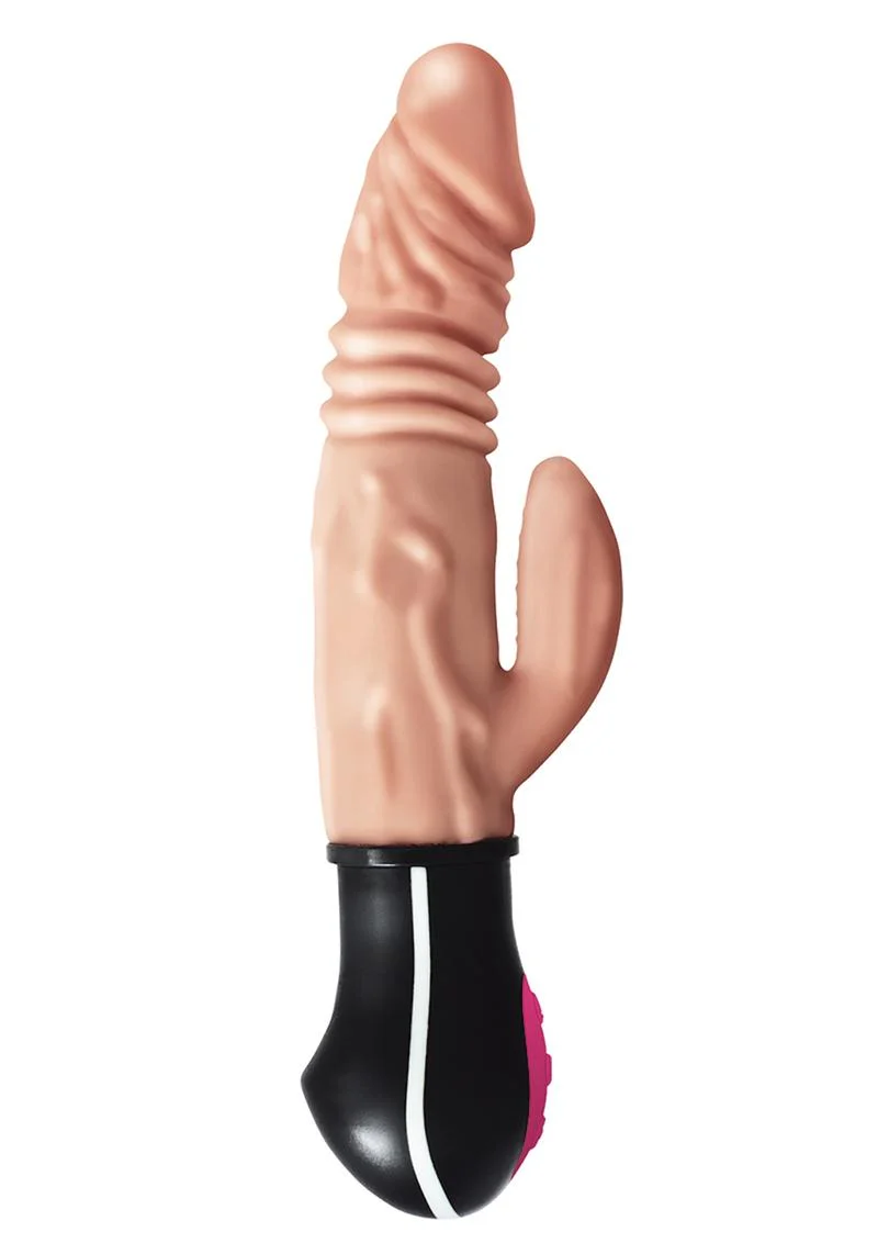 Natural Realskin Hot Cock Jackhammer Warming Vibrator