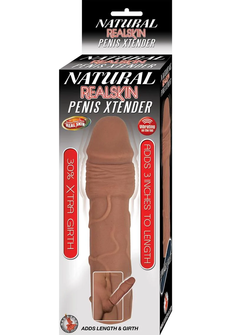 Natural RealSkin Vibrating Penis Xtender - Image 3