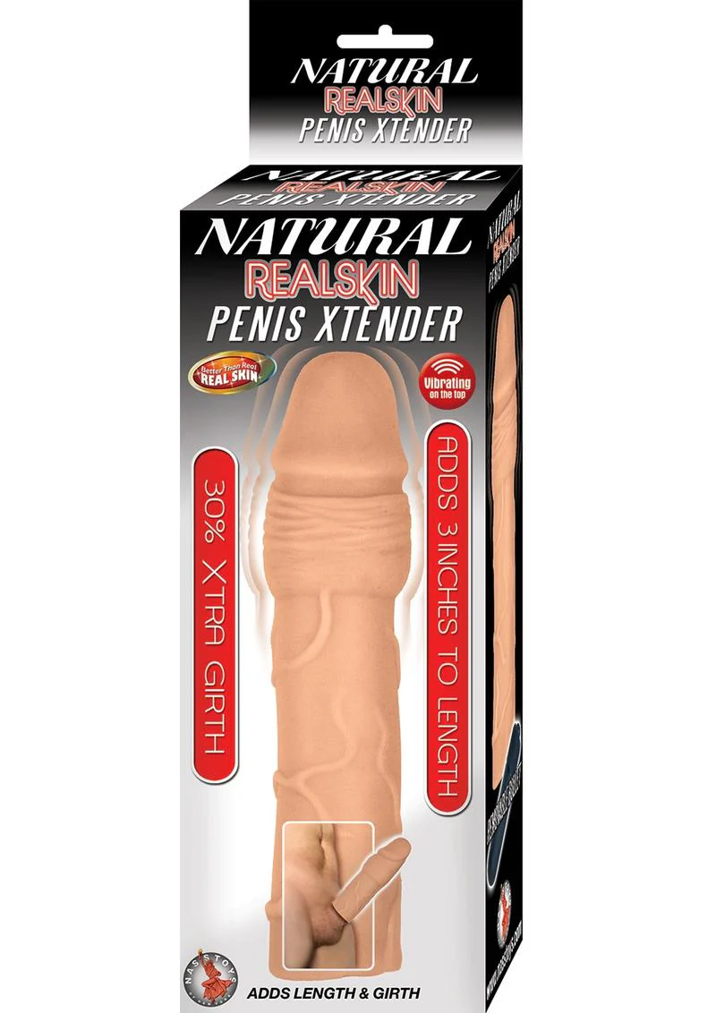 Natural RealSkin Vibrating Penis Xtender - Image 4