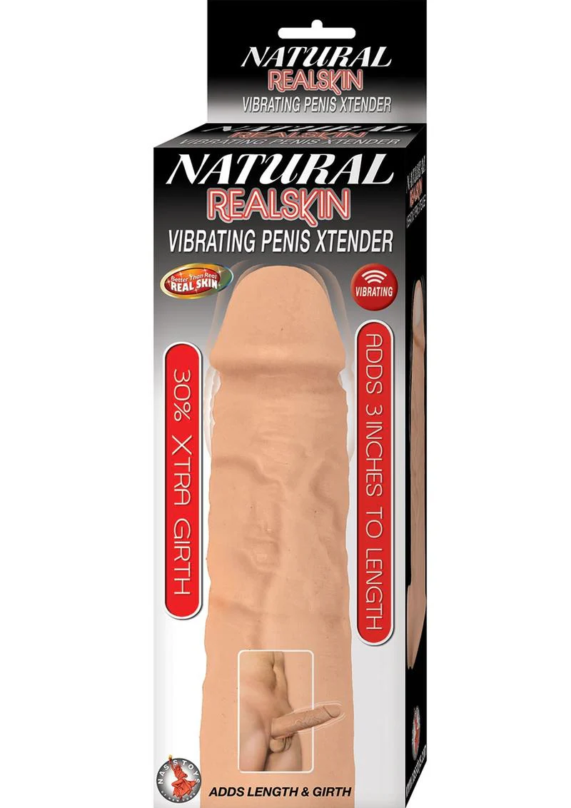 Natural Realskin Vibrating Penis Xtender - Image 3