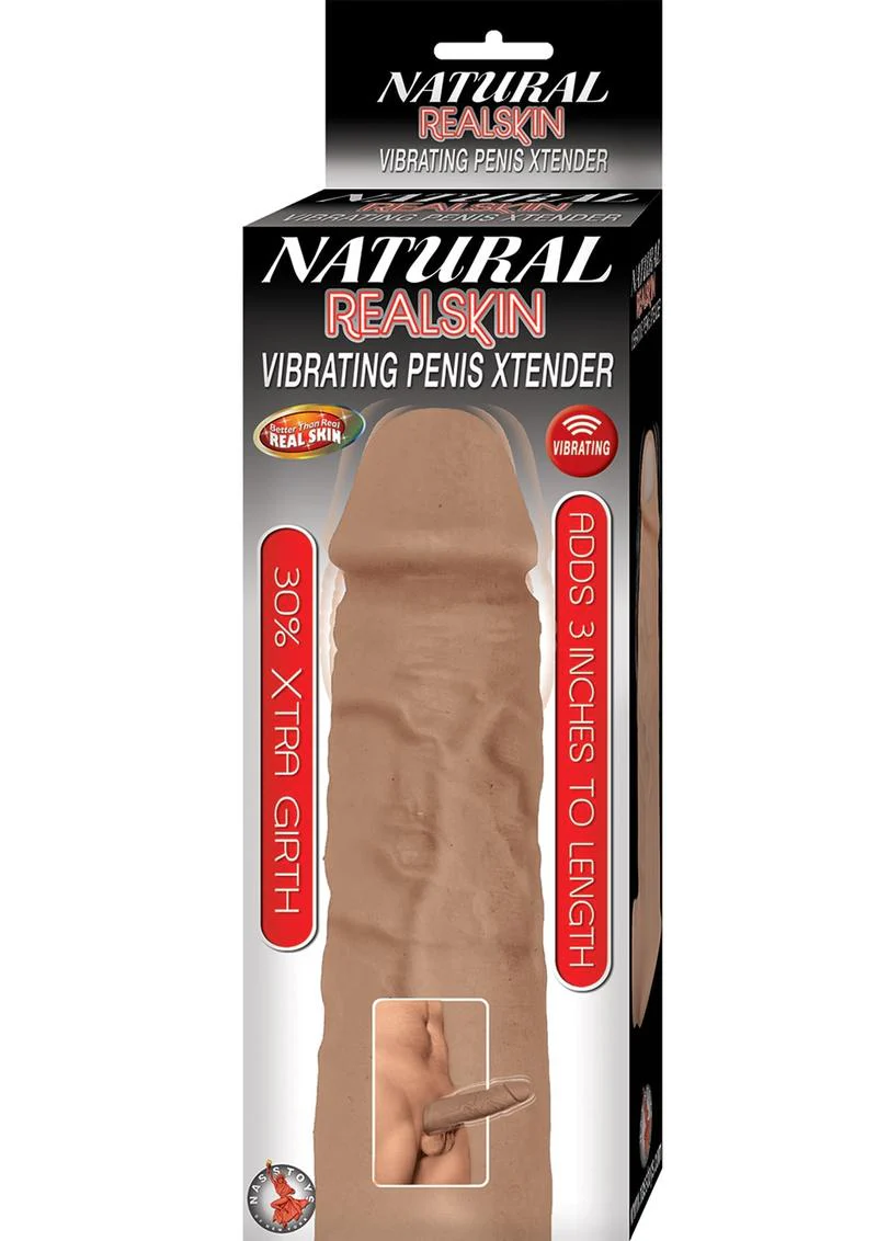 Natural Realskin Vibrating Penis Xtender - Image 4