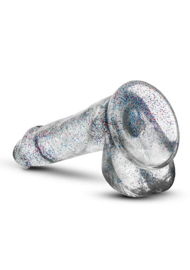 Naturally Yours Glitter Dildo With Balls - Image 2