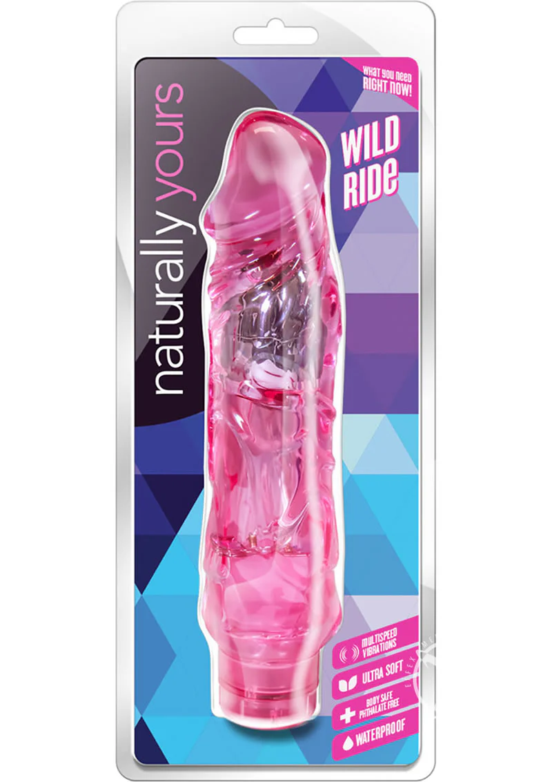 Naturally Yours Wild Ride Waterproof Multi Speed Vibrating Dildo - Image 11
