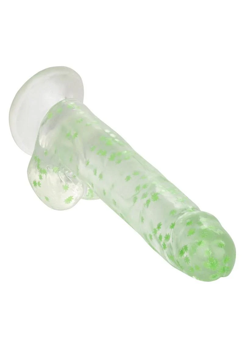 Naughty Bits I Leaf Dick Glow In The Dark Weed Leaf Filled Dildo - Image 2