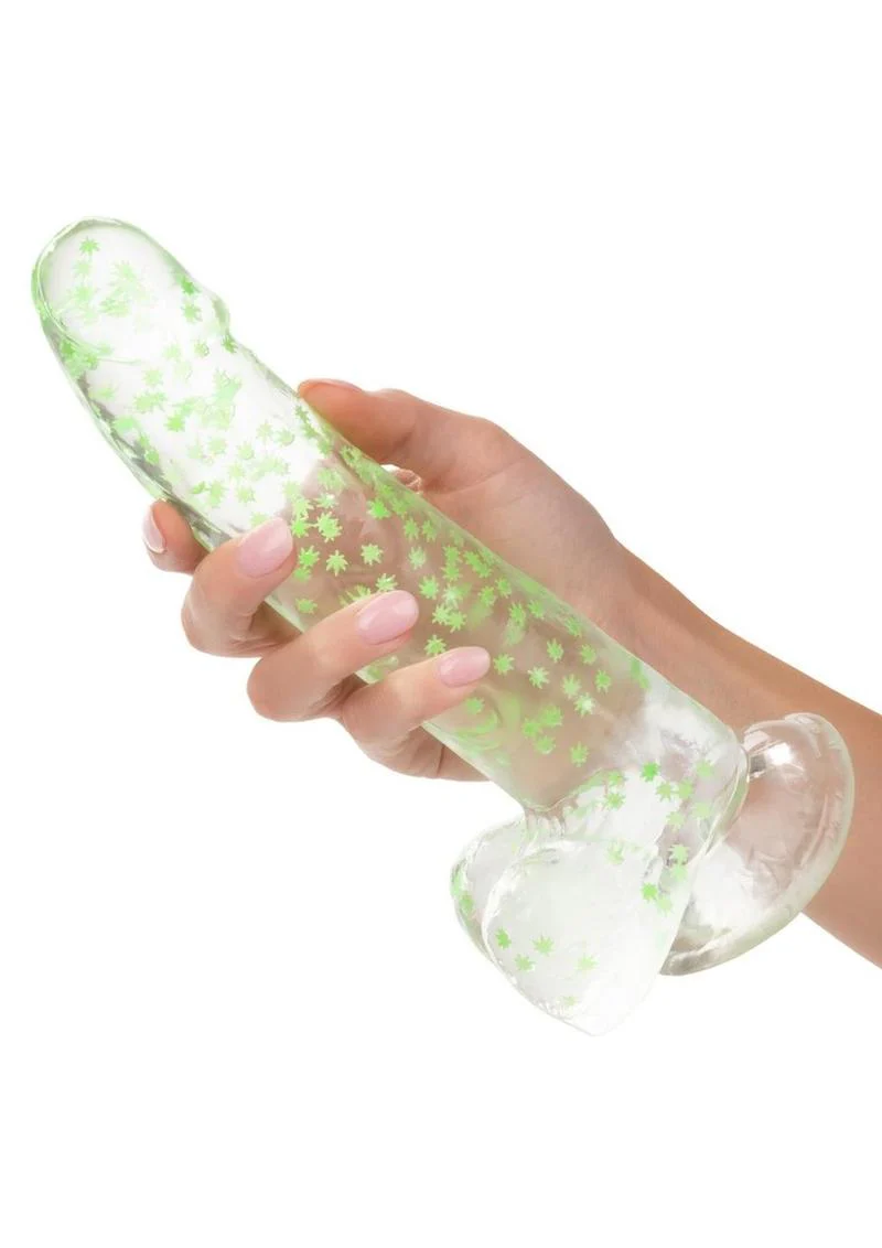 Naughty Bits I Leaf Dick Glow In The Dark Weed Leaf Filled Dildo - Image 3