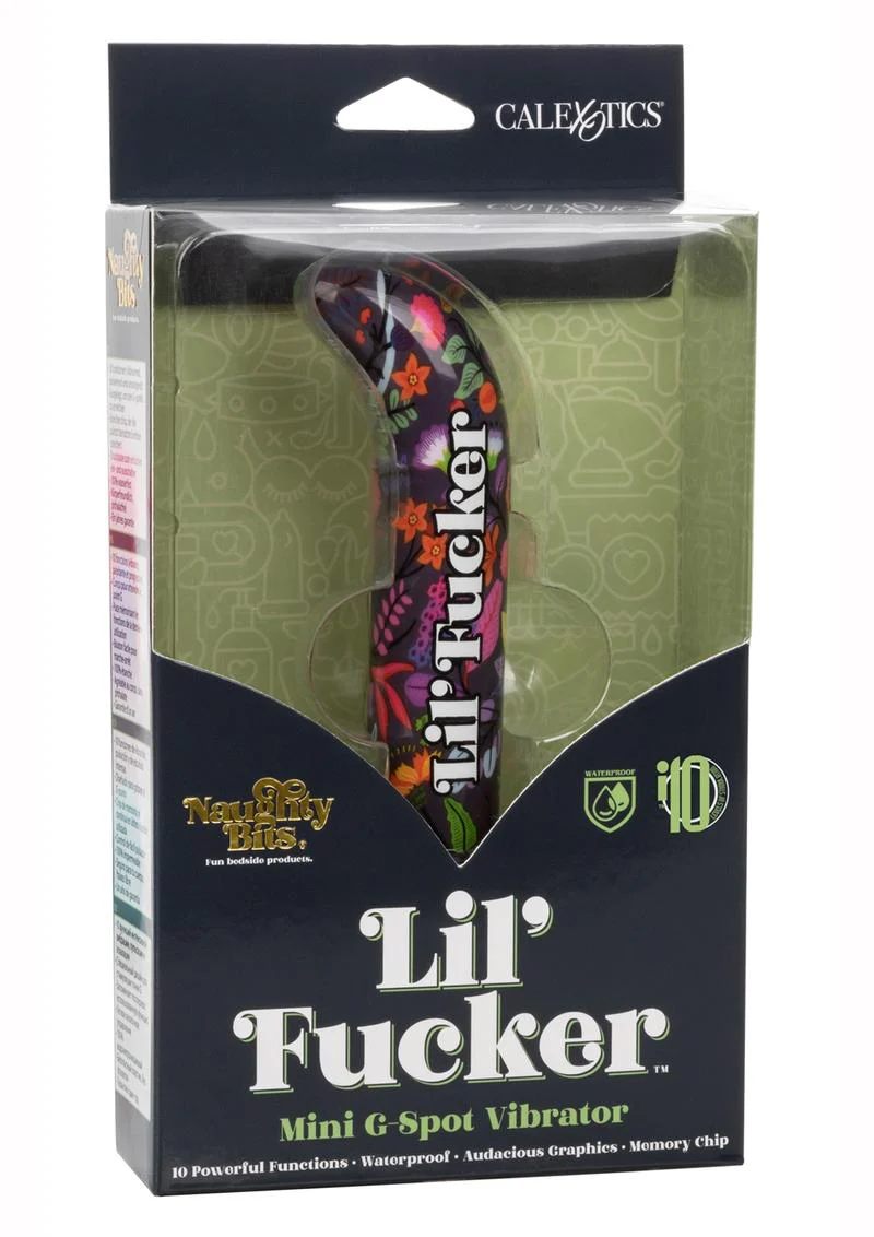 Naughty Bits Lil’ Fucker Mini G-Spot Vibrator with Audacious Graphics - Image 4