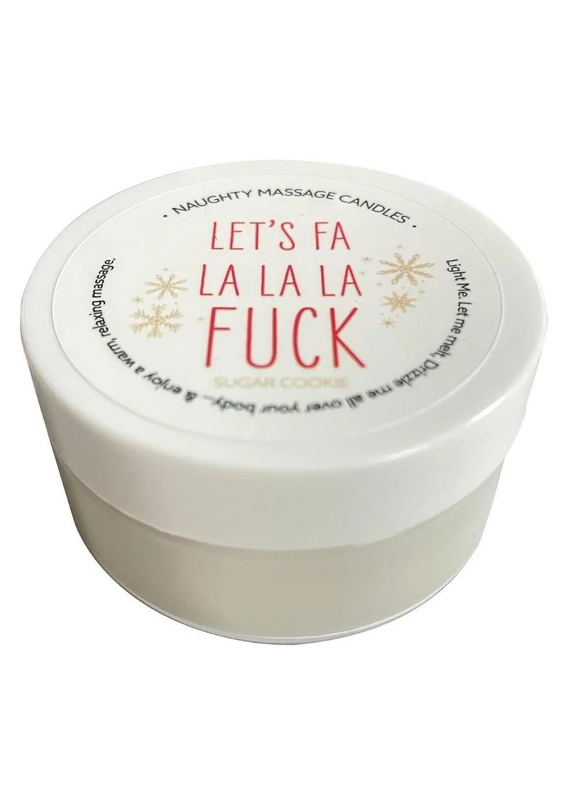 Naughty Massage Oil Candle - Sugar Cookie Scent