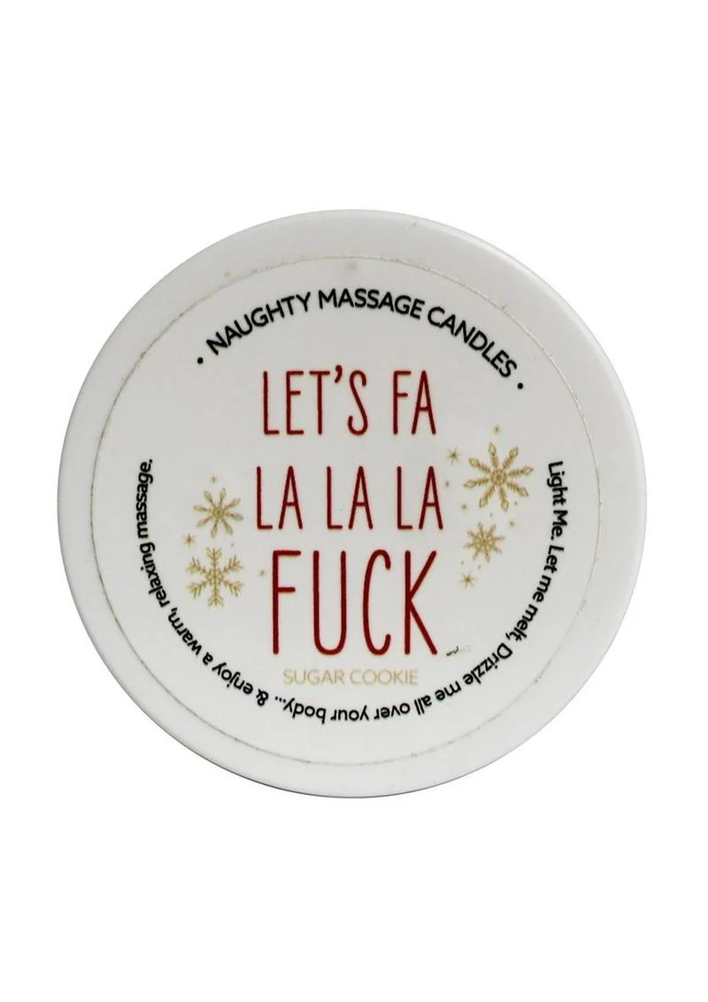 Naughty Massage Oil Candle - Sugar Cookie Scent - Image 2