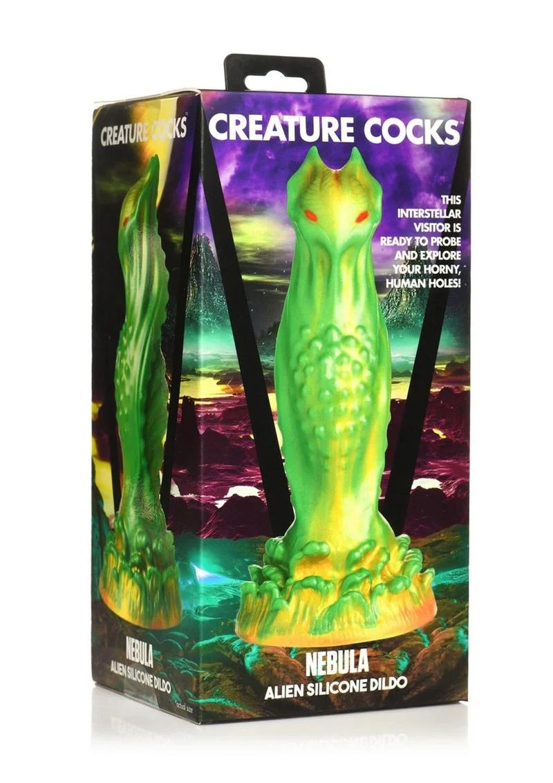 Nebula Alien Silicone Dildo Vibrant Green Design for World Pleasure - Image 4