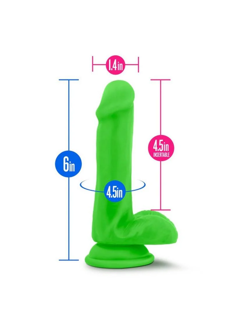 Neo Dual Density Dildo With Balls - Image 5