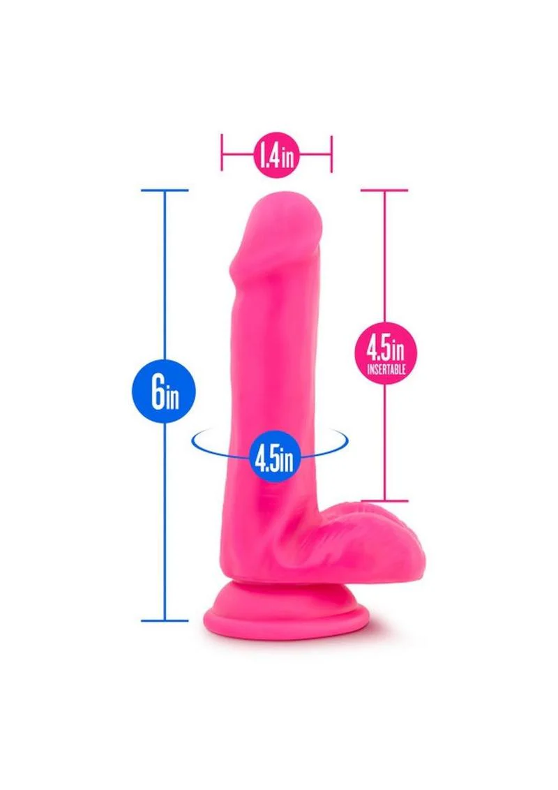 Neo Dual Density Dildo With Balls - Image 8