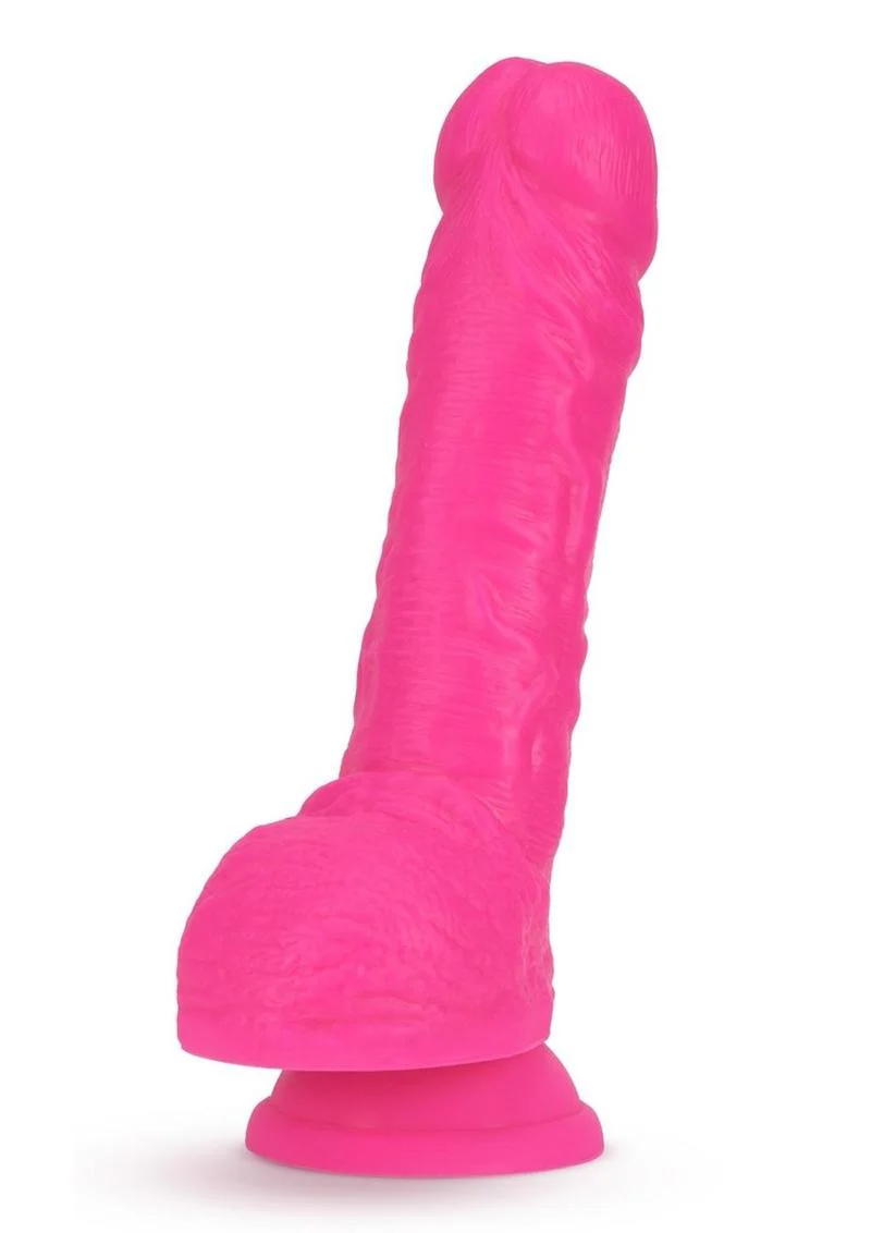 Neo Fragrance-Free Dual Density Dildo With Balls - Image 3