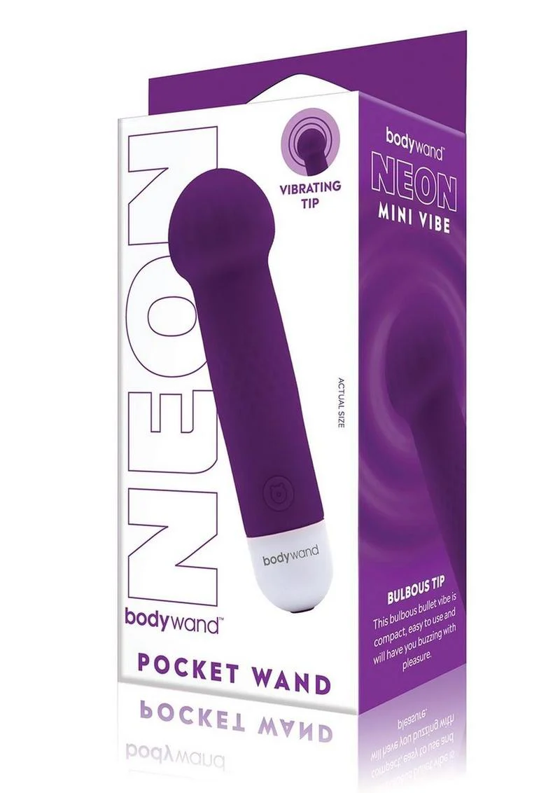 Neon Pocket Wand Compact Rechargeable Silicone Massager - Image 6