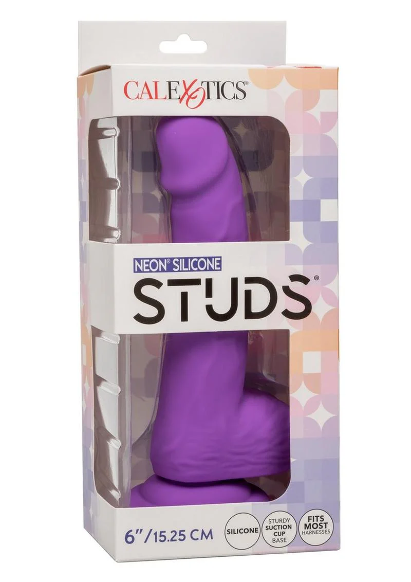 Neon Silicone Studs Dildo Fits Most Harnesses - Image 10