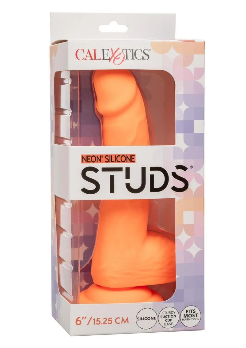 Neon Silicone Studs Dildo Fits Most Harnesses - Image 12