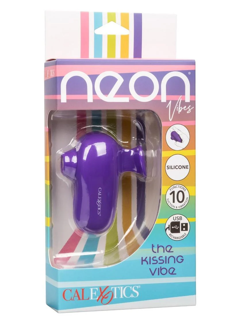 Neon The Kissing Vibe Rechargeable Silicone Clitoral Stimulator - Image 4