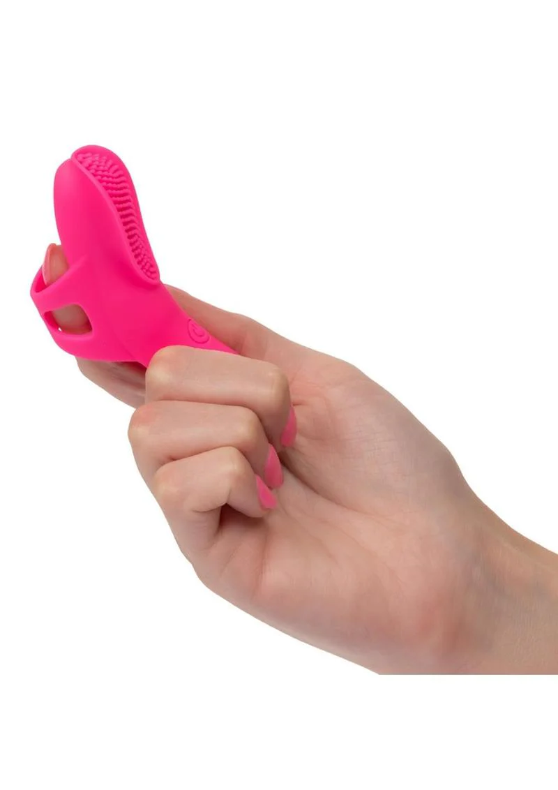 Neon Vibes The Nubby Rechargeable Silicone Finger Vibrator - Image 3