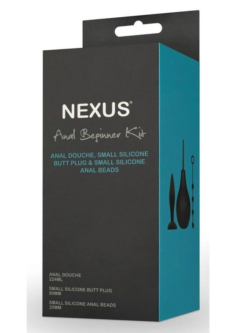 Nexus Anal Beginner Kit Silicone Butt Plug Anal Beads And Douche - Image 3