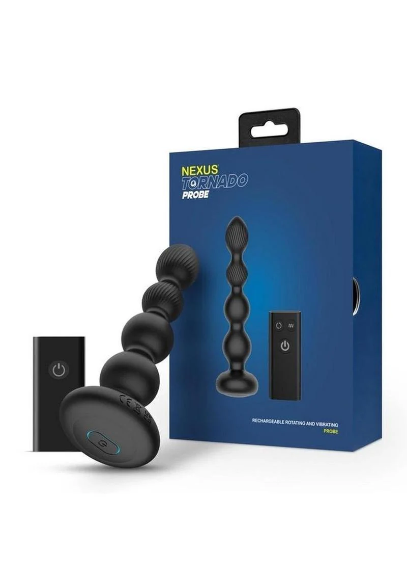 Nexus Tornado Silicone Rotating Beaded Probe with Remote Control - Image 4