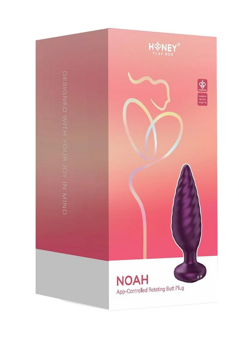 Noah App-Controlled Rechargeable Rotating Butt Plug - Image 3