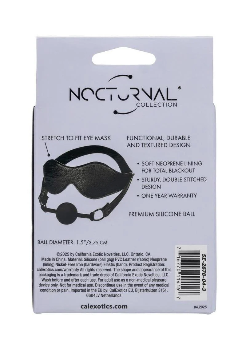 Nocturnal Collection Eye Mask and Ball Gag - Image 4