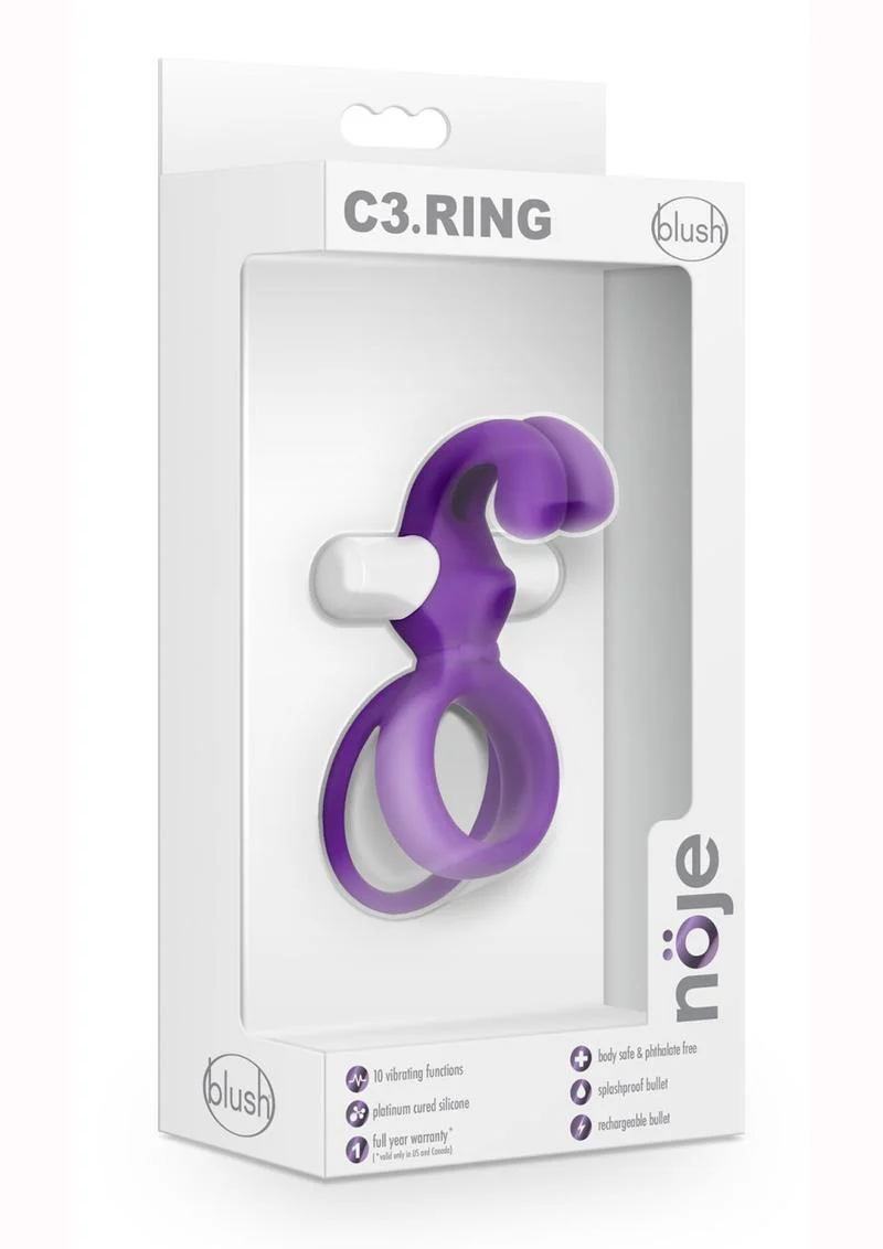 Noje C3 Rechargeable Silicone Cock Ring - Image 4