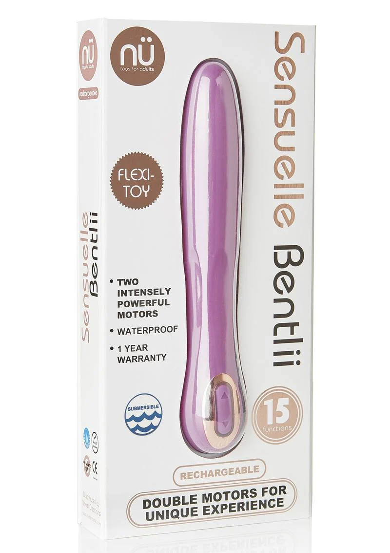 Nu Sensuelle Bentlii Rechargeable Silicone Vibrator Double Motor - Image 2