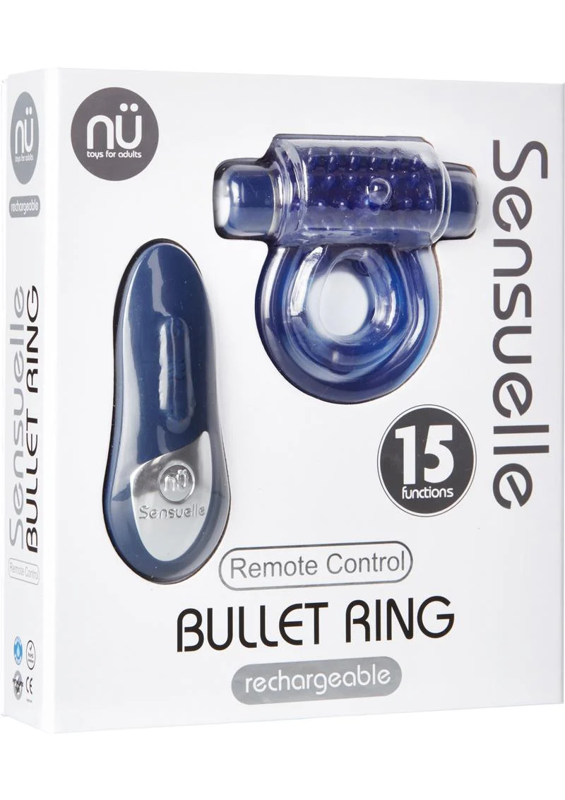 Nu Sensuelle Bullet Ring Rechargeable Cock Ring With Remote Control - Image 2