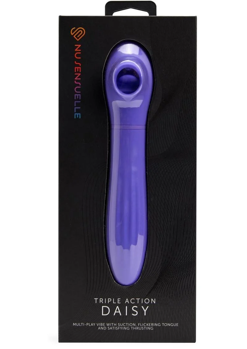 Nu Sensuelle Daisy Triple Action Vibrator Suction And Thrusting UV - Image 7