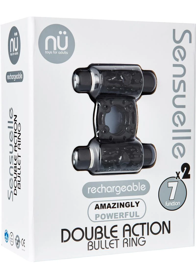 Nu Sensuelle Double Action Bullet Ring Rechargeable - Image 2