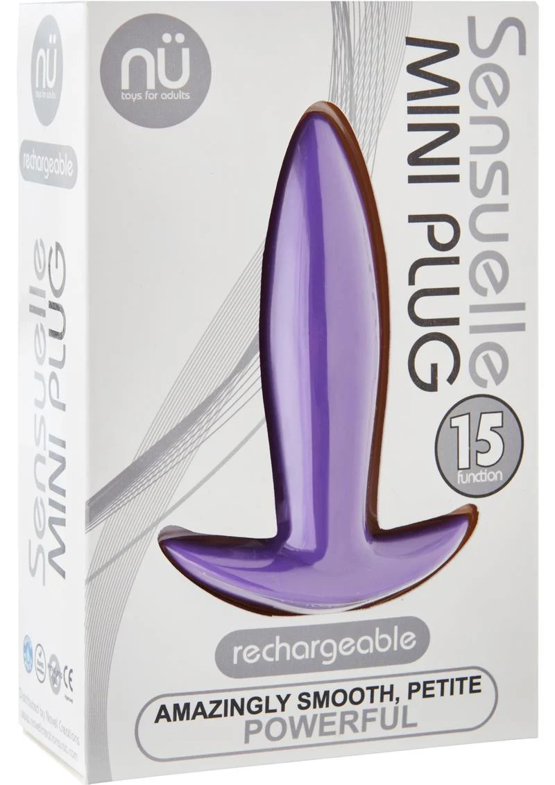 Nu Sensuelle Mini Rechargeable Silicone Vibrating Butt Plug - Image 4