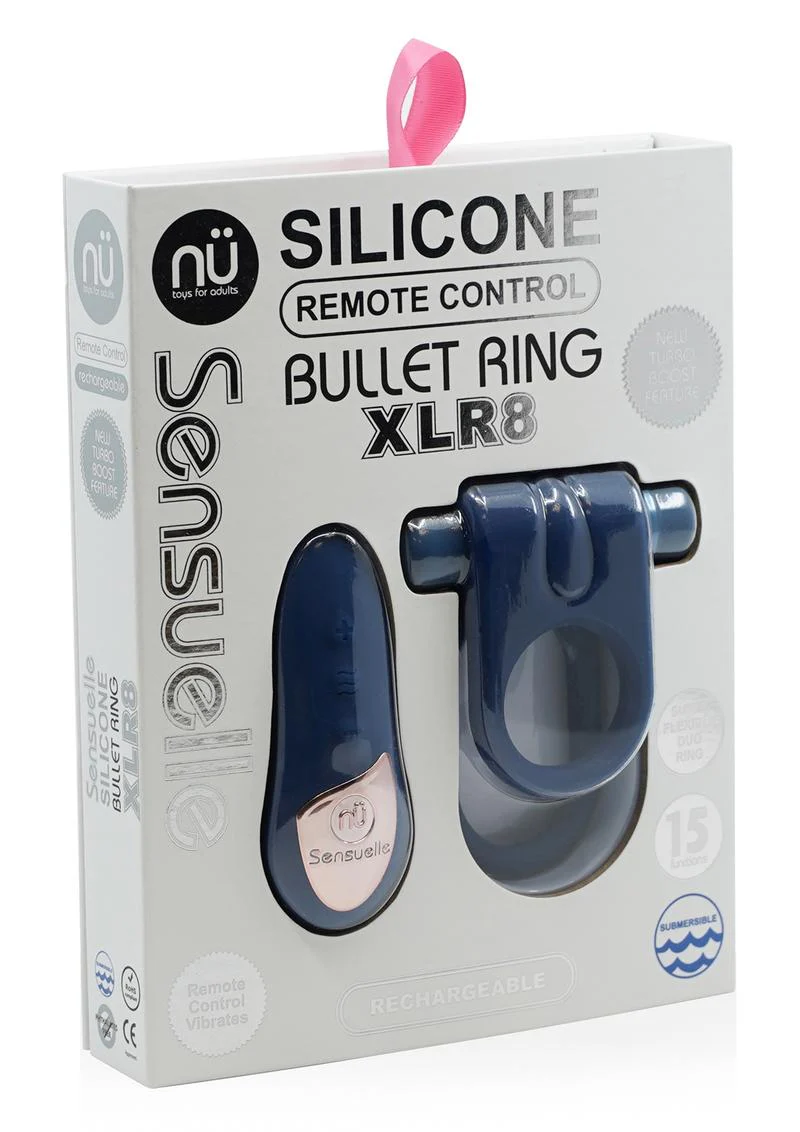 NU Sensuelle Silicone Remote Control Bullet Ring XLR8 - Image 3