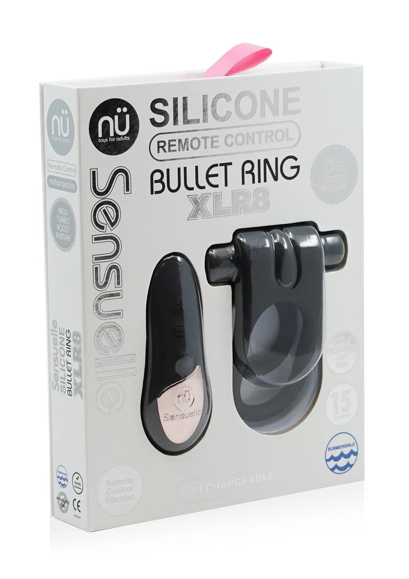 NU Sensuelle Silicone Remote Control Bullet Ring XLR8 - Image 4