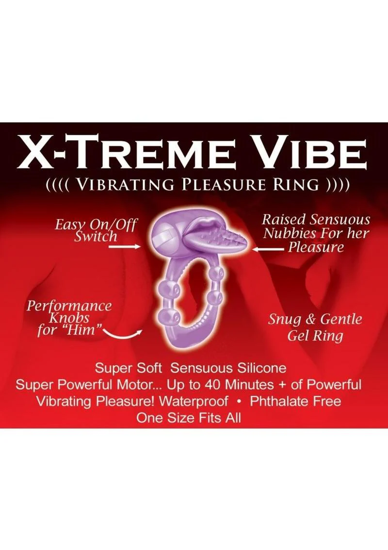 Nubby Tongue X Treme Vibrating Pleasure Ring - Image 4