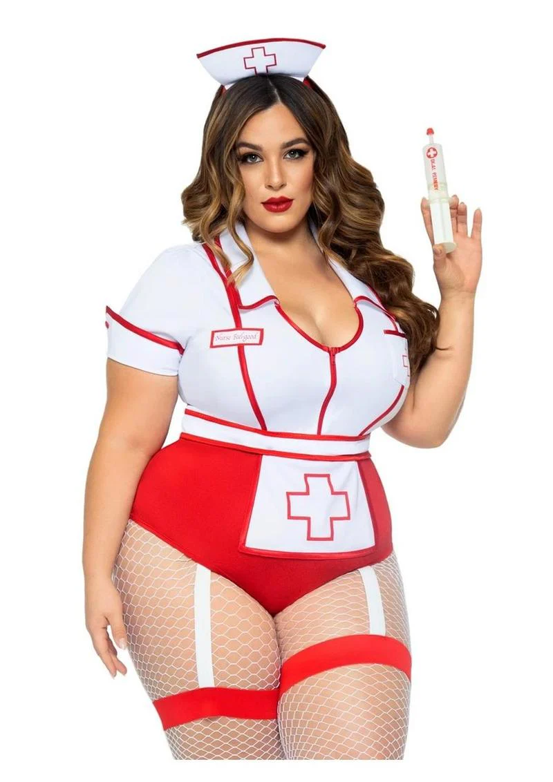 Nurse Feelgood Snap Crotch Garter Bodysuit - Image 11