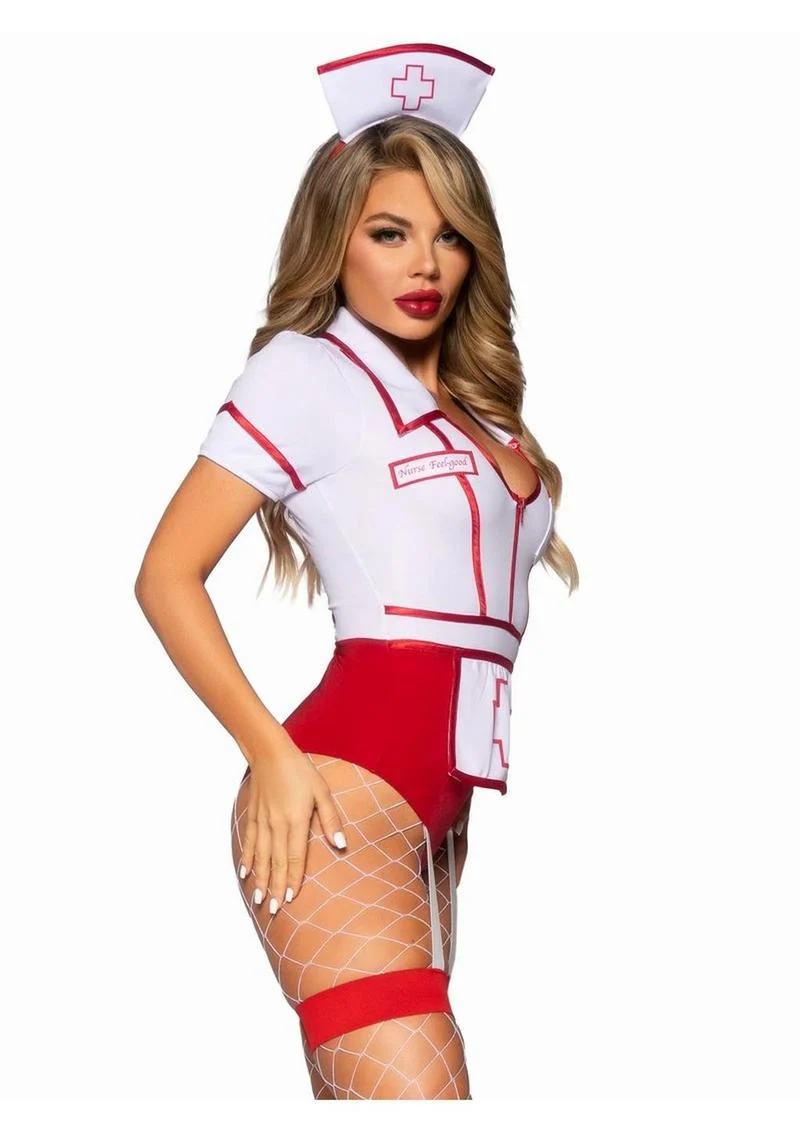 Nurse Feelgood Snap Crotch Garter Bodysuit - Image 2