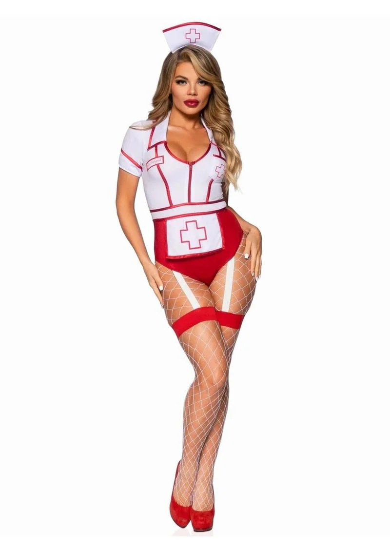Nurse Feelgood Snap Crotch Garter Bodysuit - Image 4