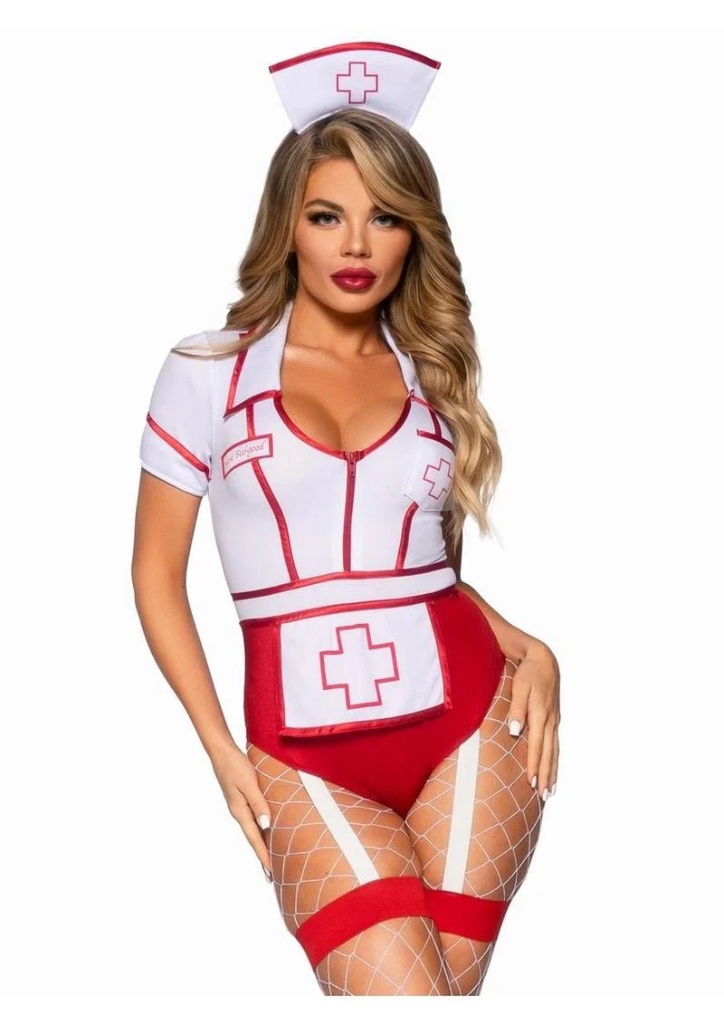 Nurse Feelgood Snap Crotch Garter Bodysuit - Image 6