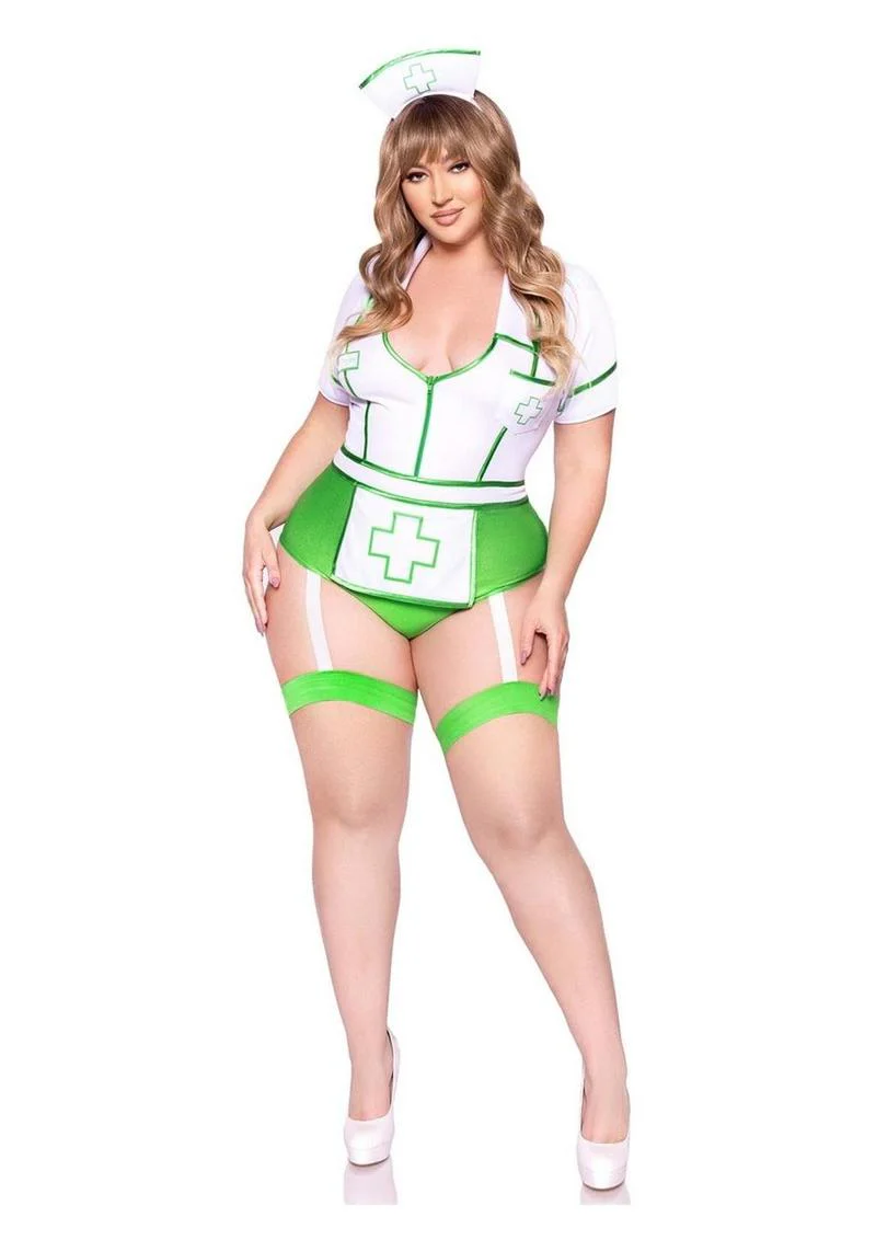 Nurse Feelgood Snap Crotch Garter Bodysuit - Image 9