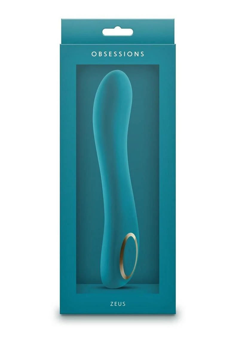 Obsessions Zeus  Silicone Vibrator Teal - Image 2