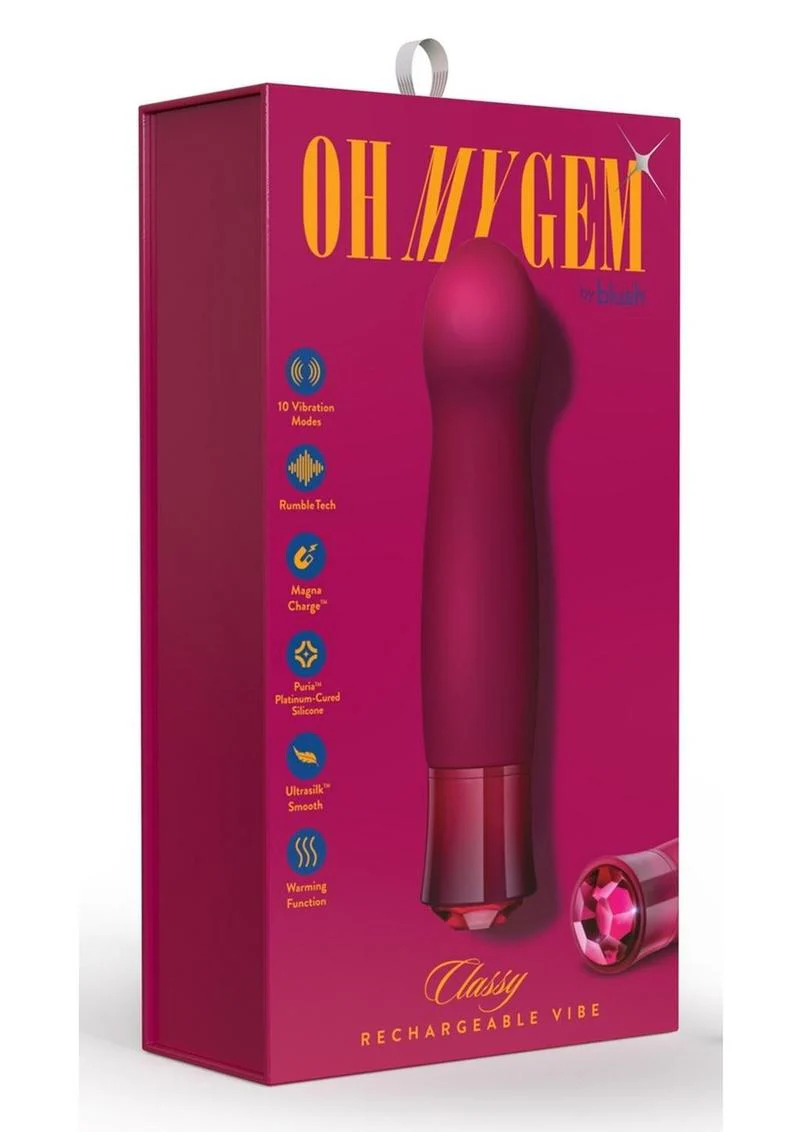 Oh My Gem Classy Rechargeable Silicone Vibrator - Image 4