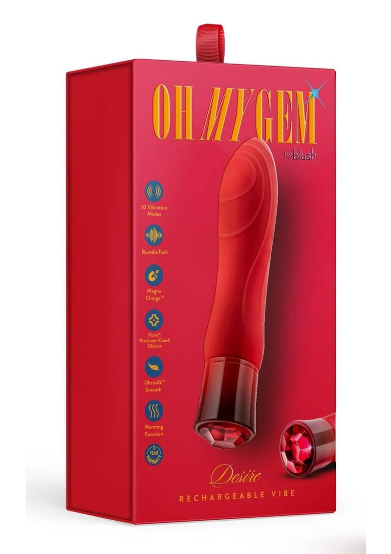 Oh My Gem Desire Rechargeable Silicone G-Spot Vibrator - Image 4