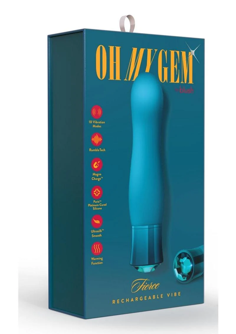 Oh My Gem Fierce Rechargeable Silicone Vibrator - Image 4