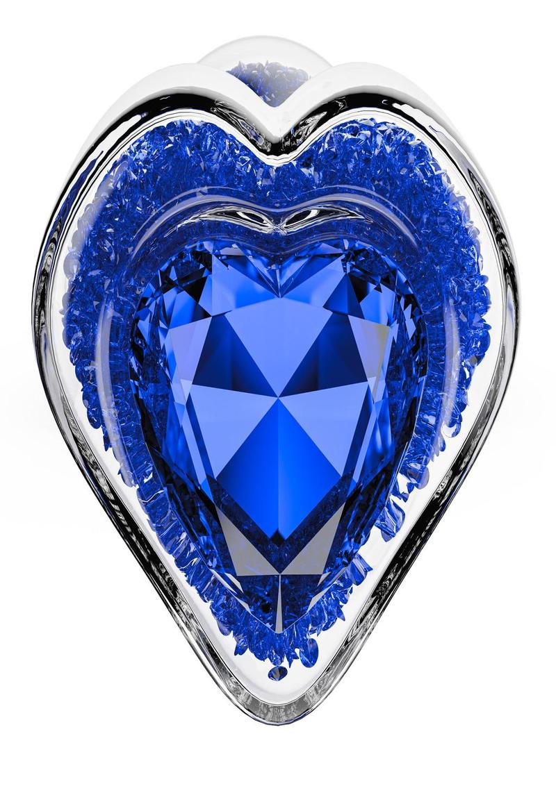 Oh My Gem Prestige Glass Anal Plug Blue - Image 3