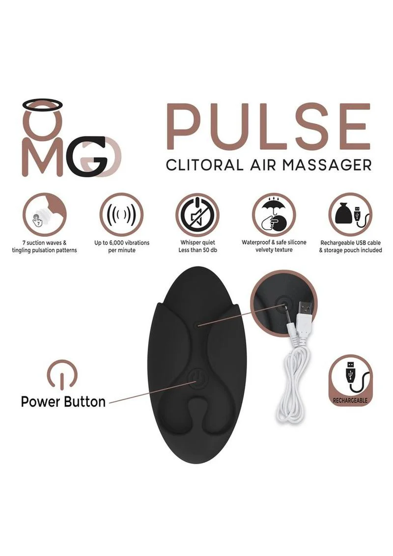 OMG Pulse Rechargeable Clitoral Air Massager - Image 2