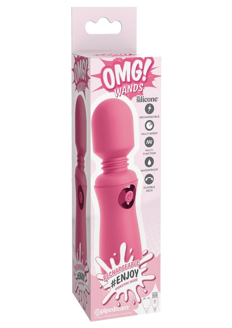 OMG! Wands Rechargeable Silicone Vibrating Massager Wands - Image 3