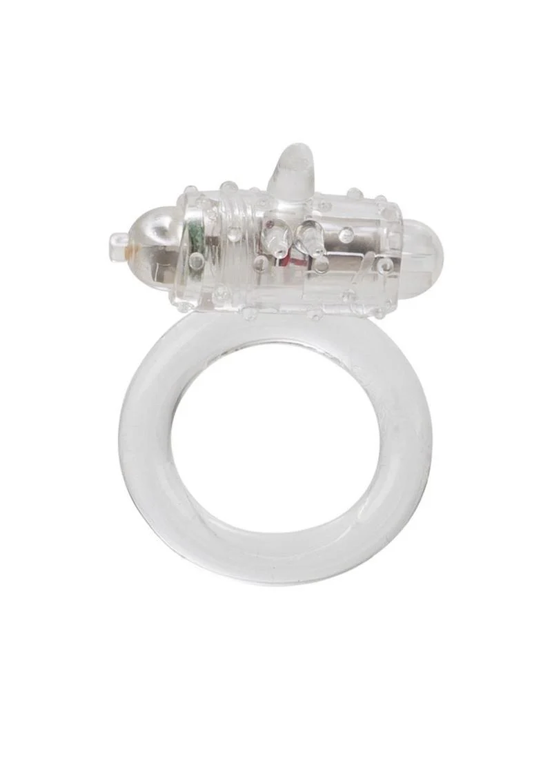 One Touch Flicker Vibrating Cock Ring With One Touch - Image 2