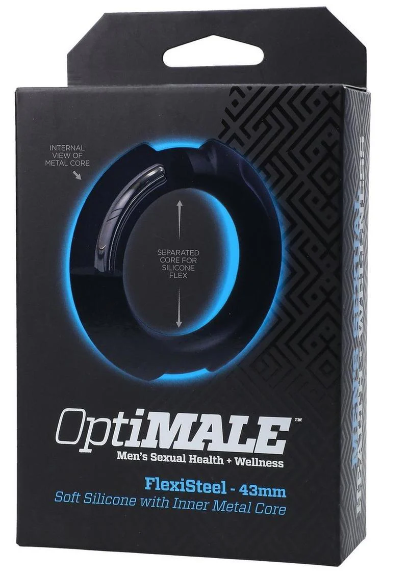 OptiMALE FlexiSteel 43mm Cock Ring - Image 15