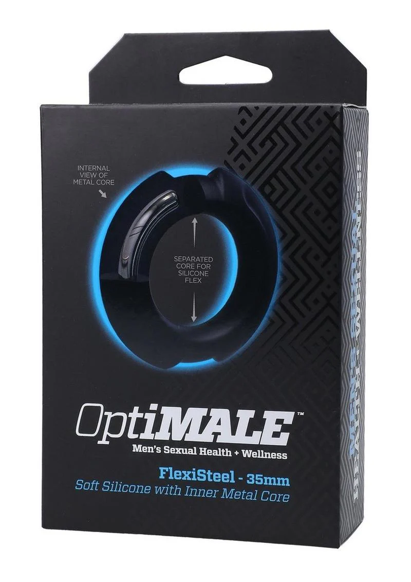 OptiMALE FlexiSteel 43mm Cock Ring - Image 3
